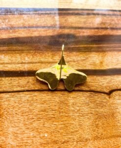 Alternative view of 5/20 Pairs Ginkgo Leaf Filigree Brass Earrings