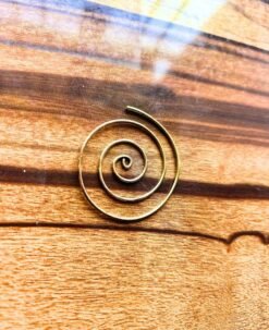 Alternative view of 5/20 Pairs Flowing Spiral Filigree Brass Earrings