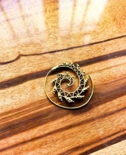 Alternative view of 5/20 Pairs Tribal Swirl Filigree Brass Earrings