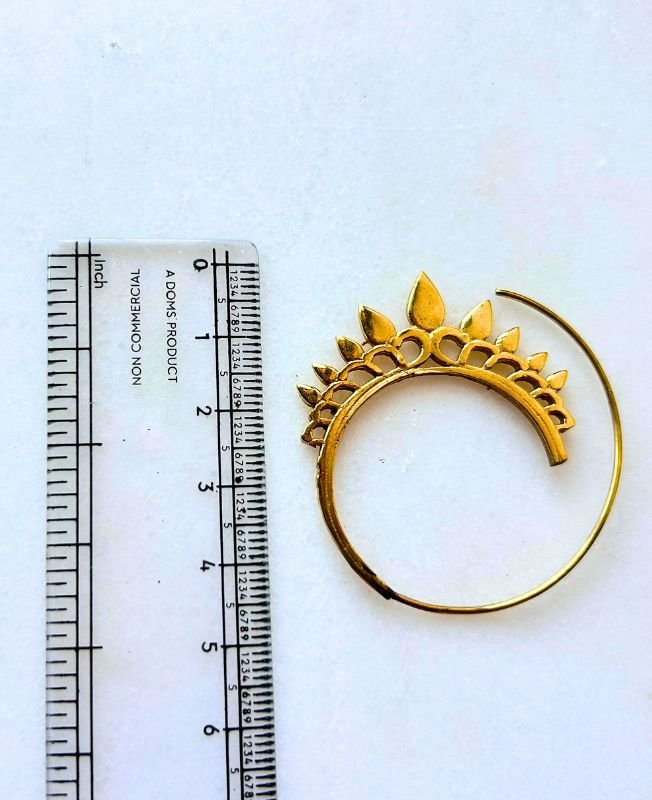 5/20 Pairs Mandala Swirl Filigree Brass Earrings - Image 3