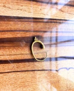 Alternative view of 5/20 Pairs Classic Crescent Spiral Brass Earrings