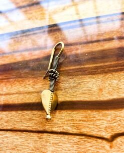 Alternative view of 5/20 Pairs Heart Hook Wire Brass Earrings