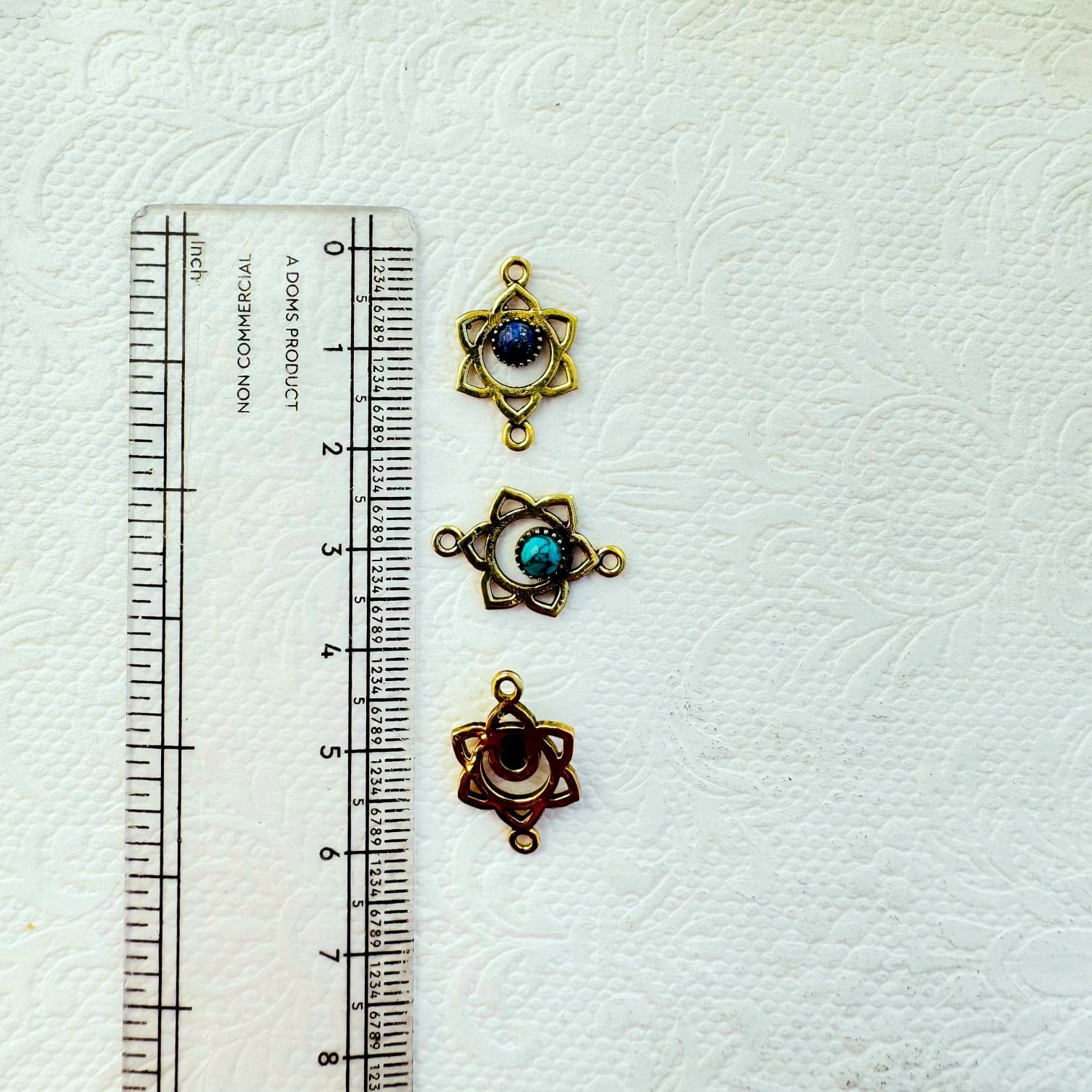 Chakra Brass Gemstone Connectors - Image 4