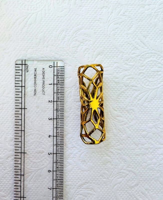 Starburst Brass Dreadlock Bead - Image 4