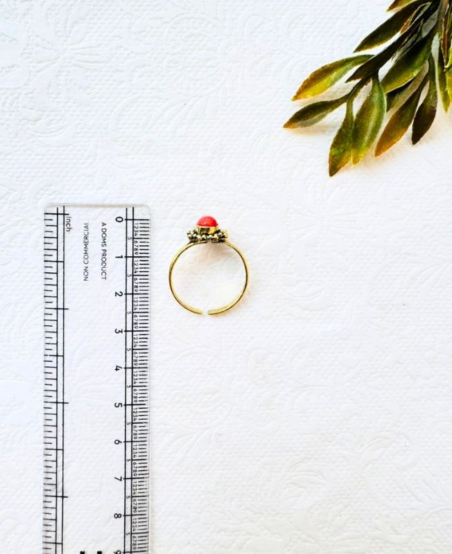 5/20 Pieces Handcrafted Adjustable Brass Ring - Image 2