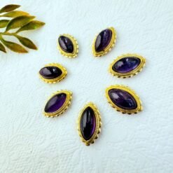 Alternative view of Amethyst Marquise Grooved Stones Connectors