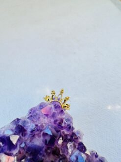 5/20 Pieces Five Point Crown Brass Ring