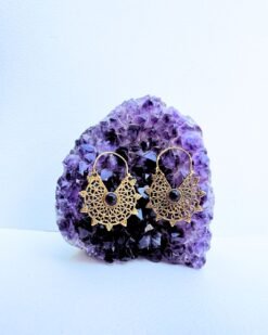 5/20 Pairs Vintage Tribal Brass Earrings