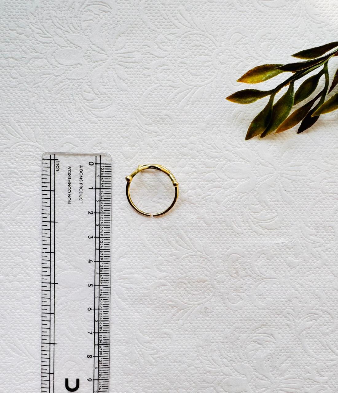 5/20 Pieces Honeycomb Crafted Brass Ring - Image 3