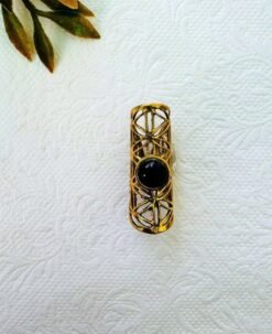 Alternative view of Striking Brass Dreadlock Bead