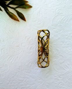 Alternative view of Starburst Brass Dreadlock Bead
