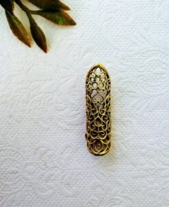 Alternative view of Swirl Brass Dreadlock Bead
