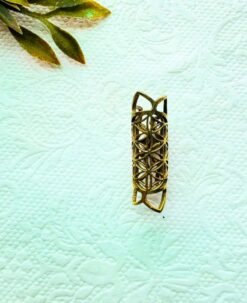 Alternative view of Petal Craved Brass Dreadlock Bead