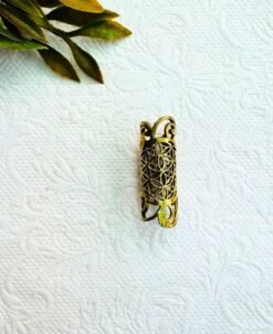 Alternative view of Intricate Brass Dreadlock Bead