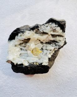 Alternative view of 5/20 Pieces Circular Mandala Lace Brass Ring