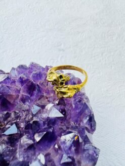 5/20 Pieces Memento Mori Skull Brass Ring