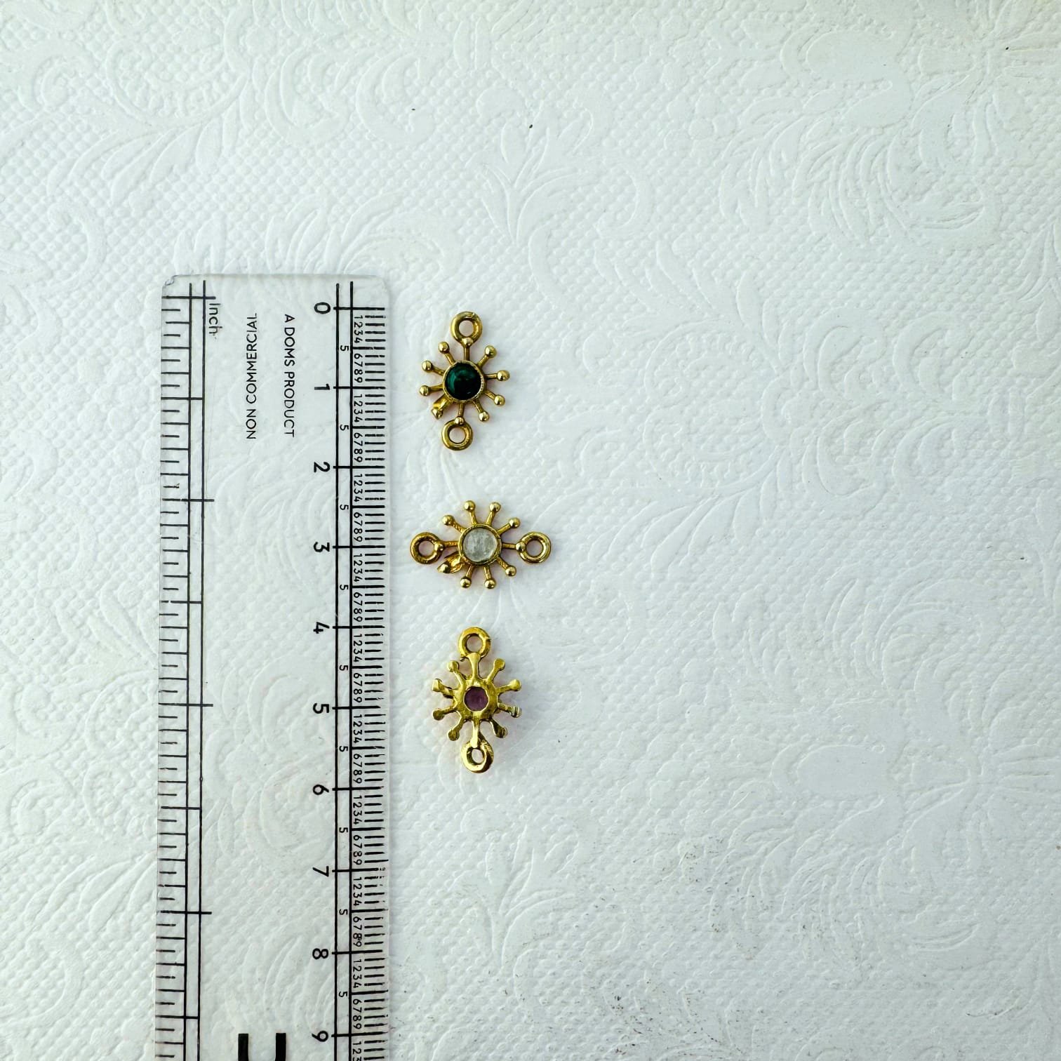 Mandala Brass Gemstone Connectors - Image 4