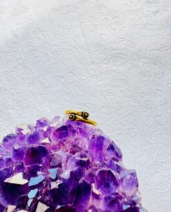 5/20 Pieces Granulated Spiral Brass Ring