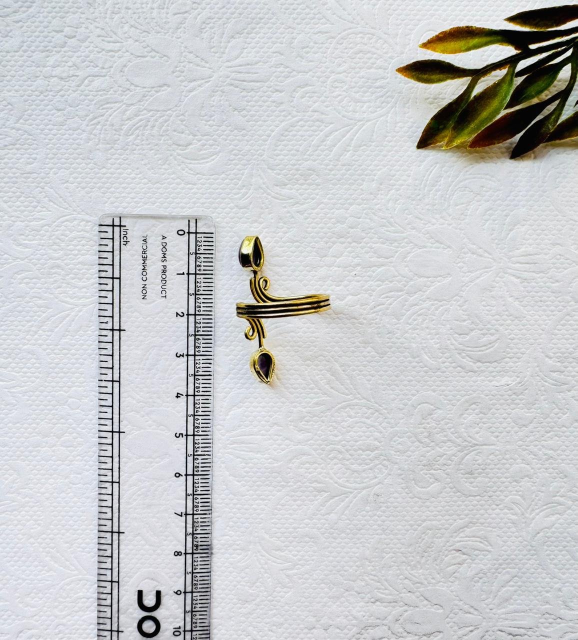 5/20 Pieces Flowing Spiral Brass Ring - Image 3