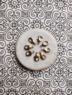 20 Pieces 13mm Brass Lobster Clasp Hooks