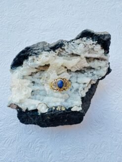 Alternative view of 5/20 Pieces Lapis Lazuli Filigree Brass Ring