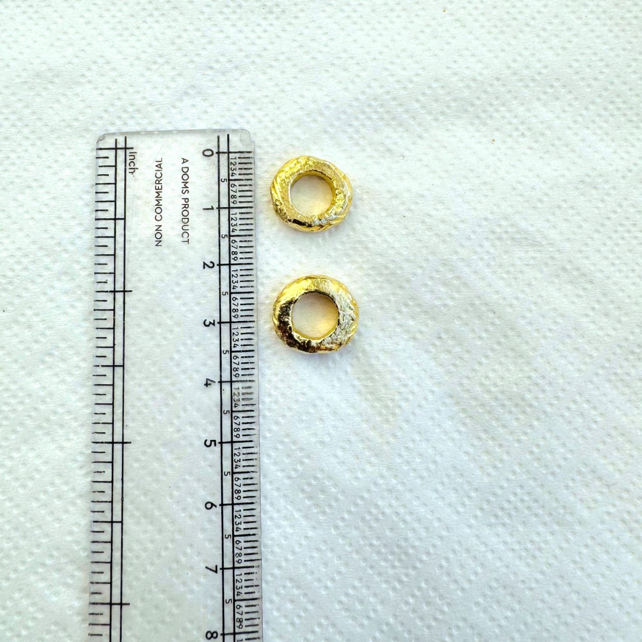 Textured Spacer Brass Charms - Image 3