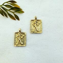 Alternative view of Ancient Figure Brass Pendant