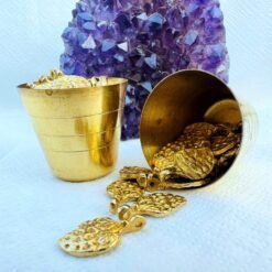 Alternative view of Textured Strawberry Brass Charms