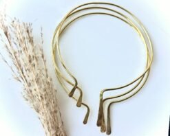 Alternative view of Tribal Pattern Brass Choker Set