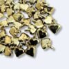 Heart Brass Charms