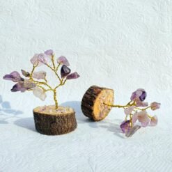 Alternative view of Amethyst Gemstone Bonsai Tree