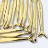 Long Slim Fish Brass Charms