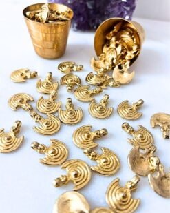 Alternative view of Crescent Brass Charm