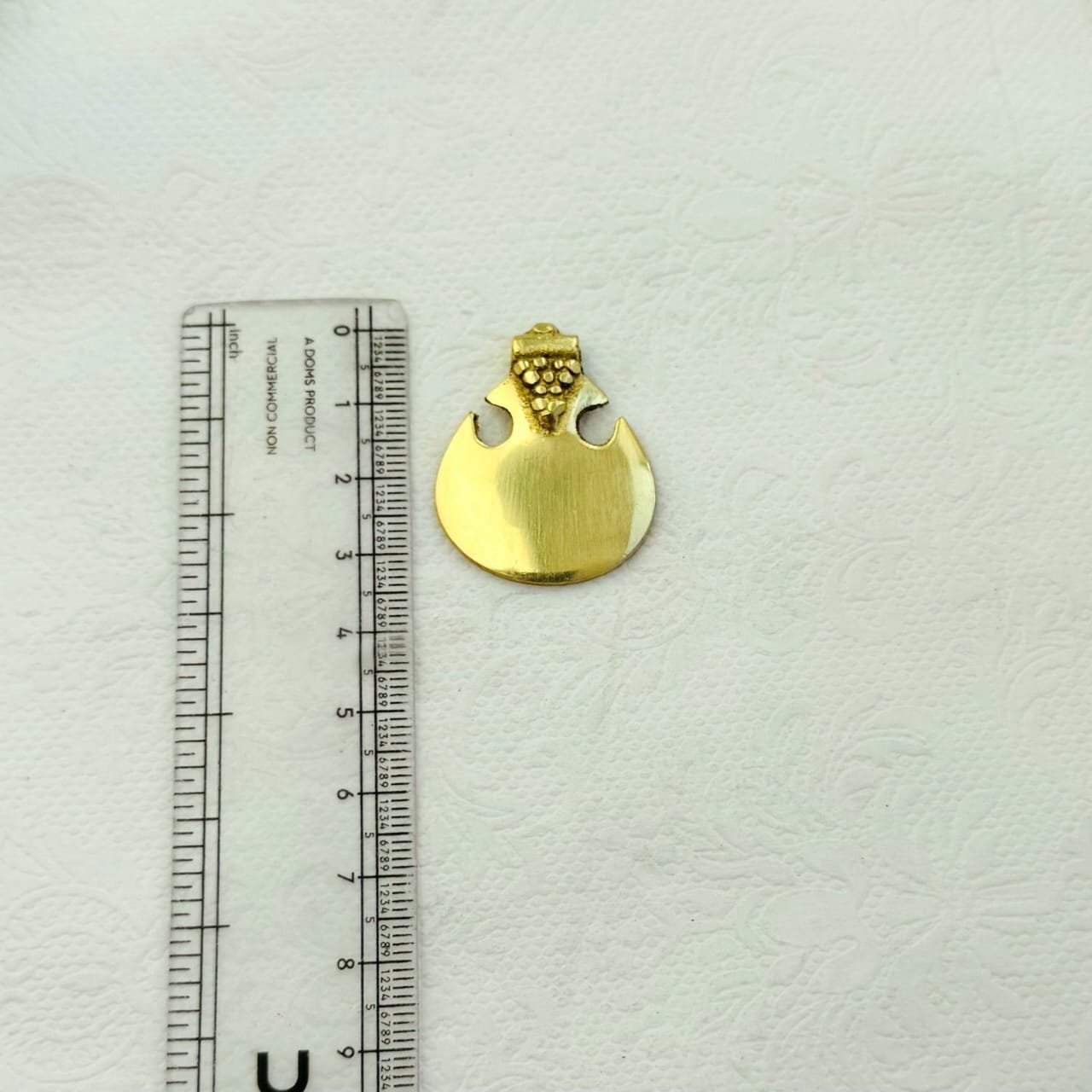 Sleek Tribal Brass Pendant - Image 3