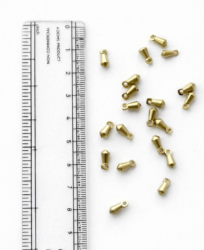 9MM Drop Brass Charms - Image 3