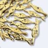 Textured Fish Brass Charms
