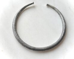 Alternative view of Celestial Pebble Silver Tone Brass Choker Set