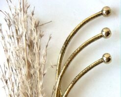 Alternative view of Circular Silhouette Brass Choker Set