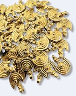 Crescent Brass Charm