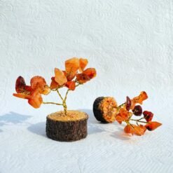 Alternative view of Carnelian Gemstone Bonsai Tree