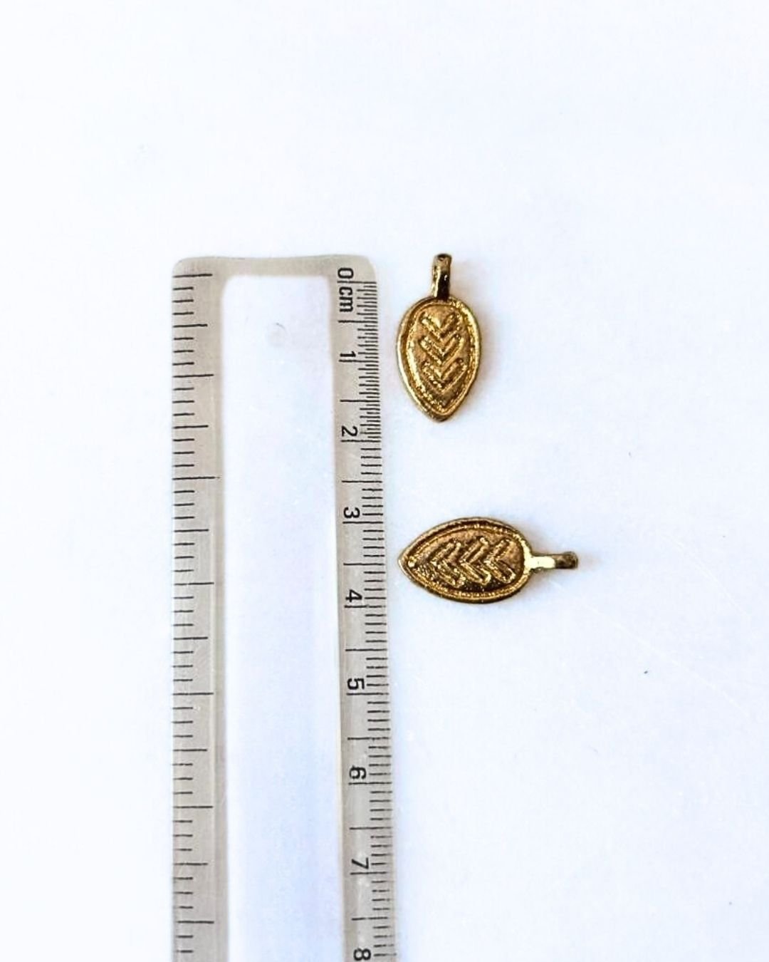 Leaf Charms Brass Charms - Image 3