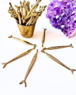 Alternative view of Long Slim Fish Brass Charms