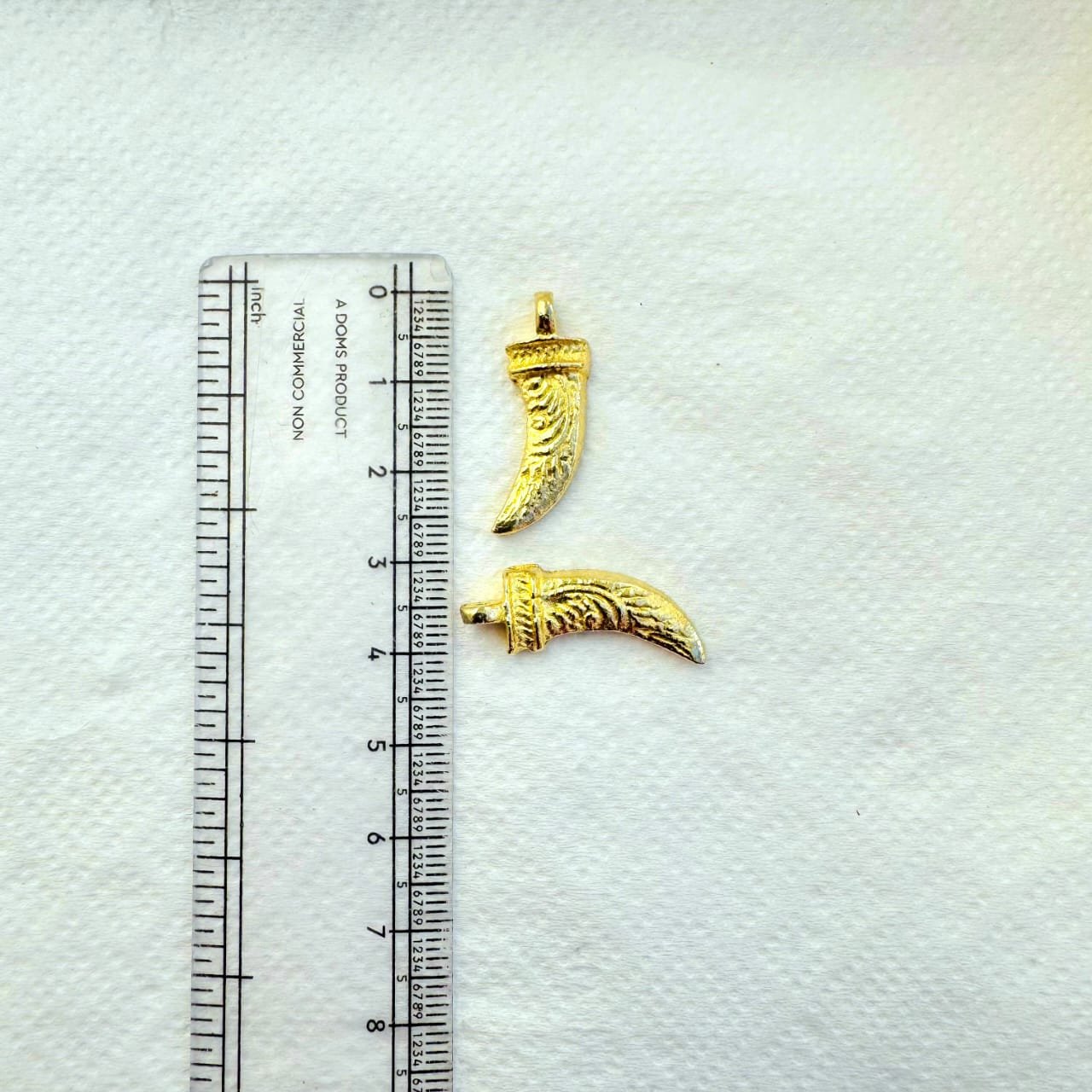 Talon Horn Brass Charm - Image 3