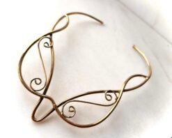 Alternative view of Aurelia Flow Brass Choker Set