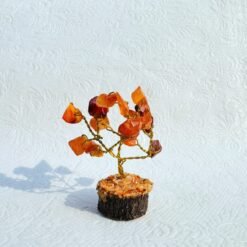 Carnelian Gemstone Bonsai Tree