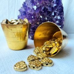 Alternative view of Textured Heart Brass Charms