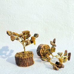 Alternative view of Tiger Eye Gemstone Bonsai Tree