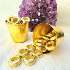 Alternative view of Textured Spacer Brass Charms