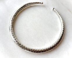 Alternative view of Moon Pebble Silver Tone Brass Choker Set