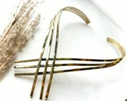 Interwoven Horizon Brass Choker Set